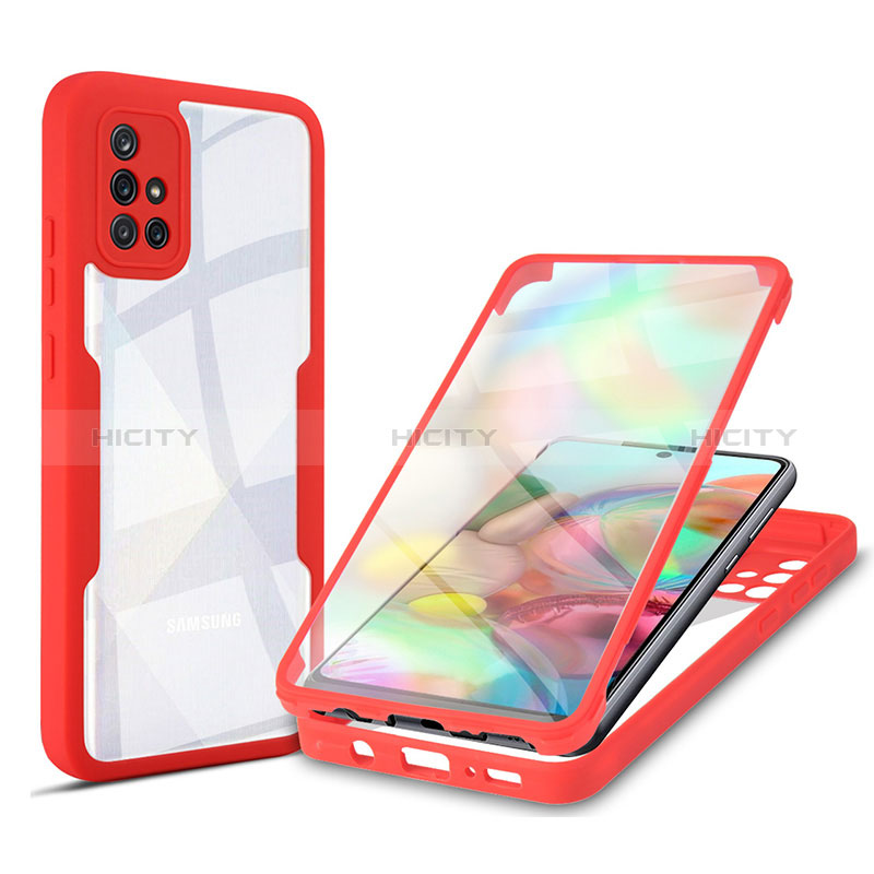 Custodia Silicone Trasparente Laterale 360 Gradi Cover MJ1 per Samsung Galaxy A71 5G