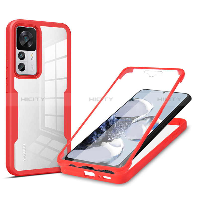 Custodia Silicone Trasparente Laterale 360 Gradi Cover MJ1 per Xiaomi Mi 12T Pro 5G