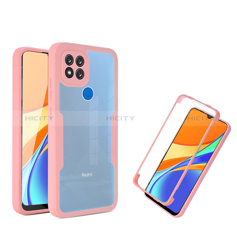 Custodia Silicone Trasparente Laterale 360 Gradi Cover MJ1 per Xiaomi Redmi 9 India