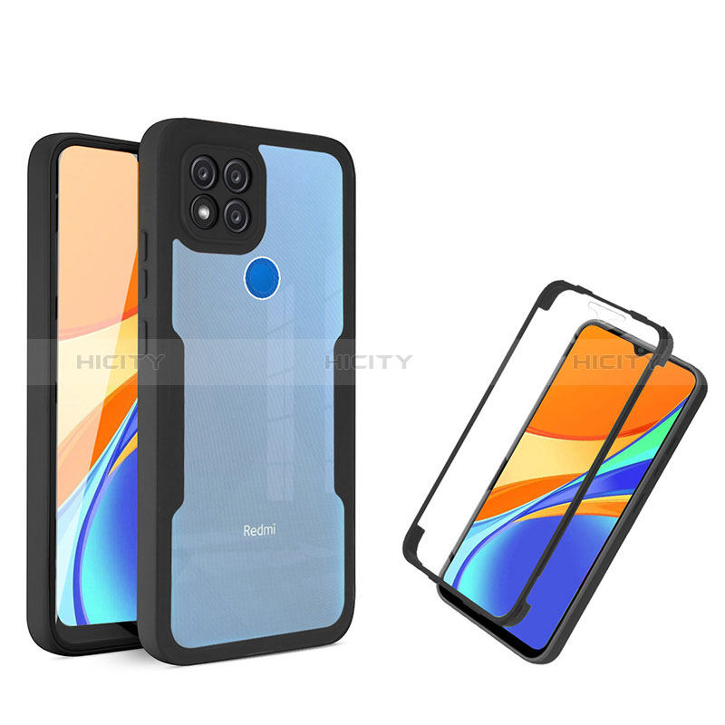 Custodia Silicone Trasparente Laterale 360 Gradi Cover MJ1 per Xiaomi Redmi 9C