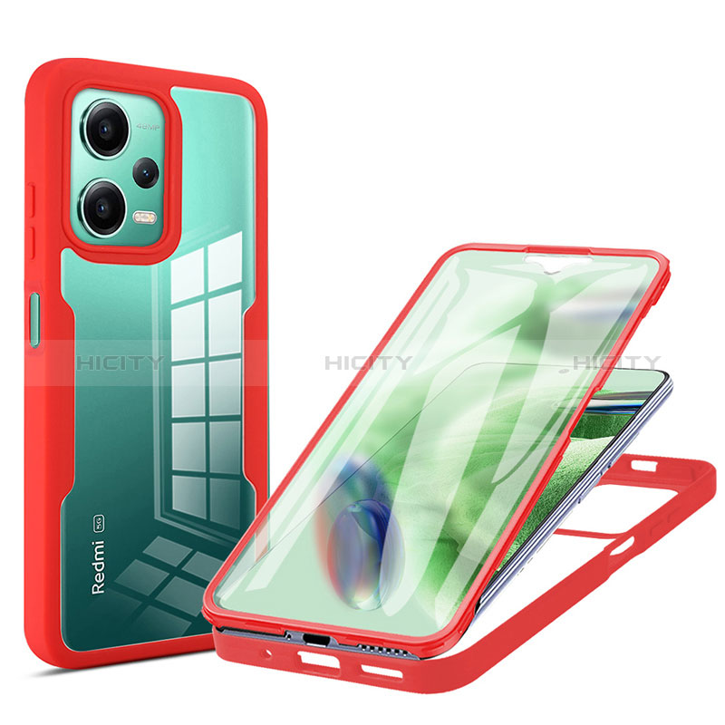 Custodia Silicone Trasparente Laterale 360 Gradi Cover MJ1 per Xiaomi Redmi Note 12 5G