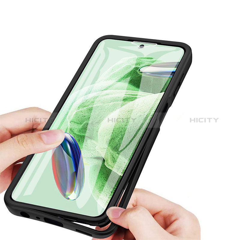 Custodia Silicone Trasparente Laterale 360 Gradi Cover MJ1 per Xiaomi Redmi Note 12 5G