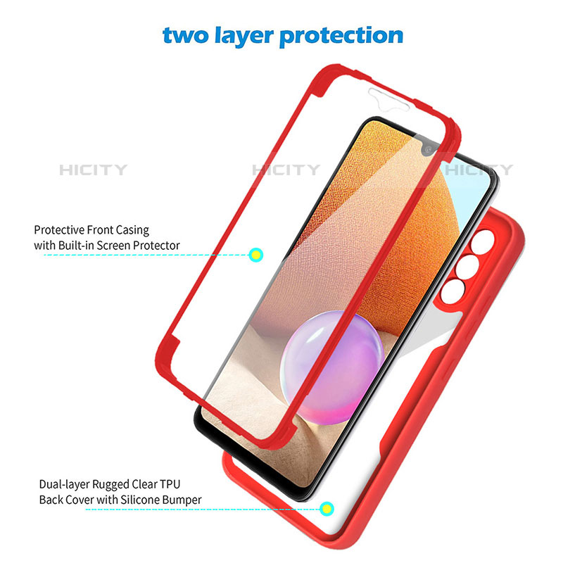 Custodia Silicone Trasparente Laterale 360 Gradi Cover MJ2 per Samsung Galaxy M32 5G