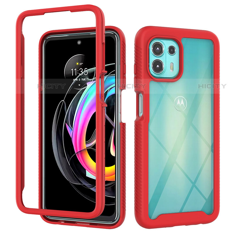 Custodia Silicone Trasparente Laterale 360 Gradi Cover per Motorola Moto Edge 20 Lite 5G