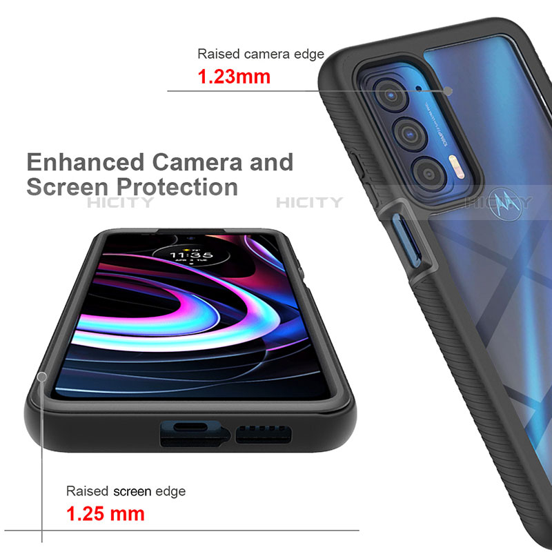 Custodia Silicone Trasparente Laterale 360 Gradi Cover per Motorola Moto Edge (2021) 5G