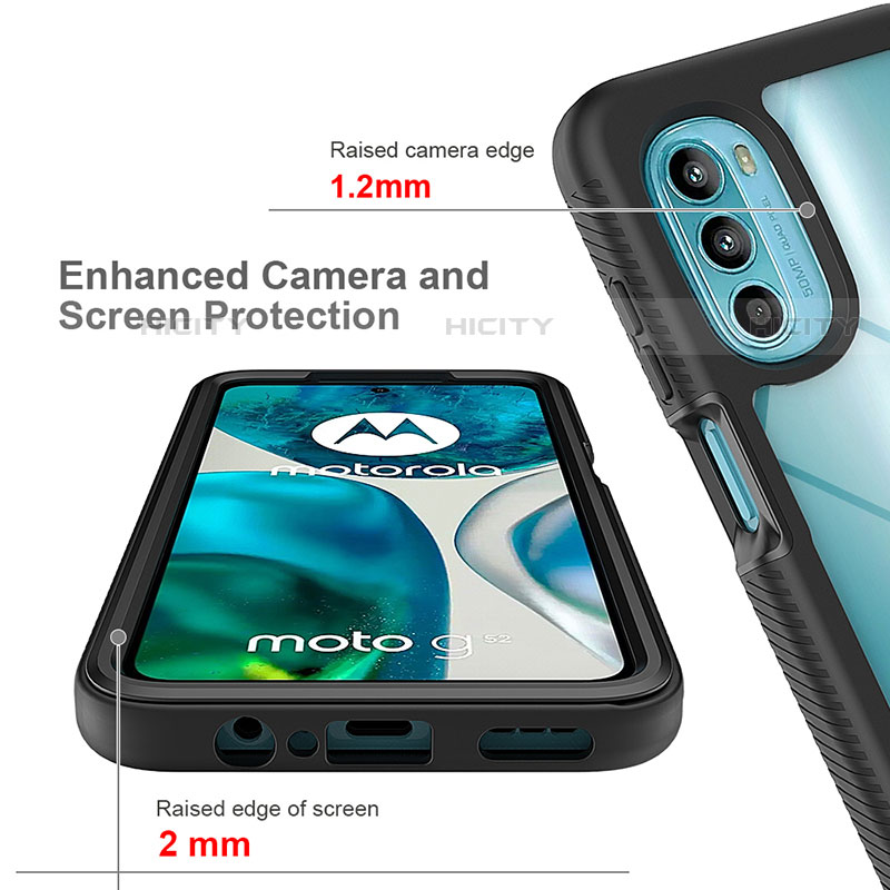 Custodia Silicone Trasparente Laterale 360 Gradi Cover per Motorola Moto Edge (2022) 5G