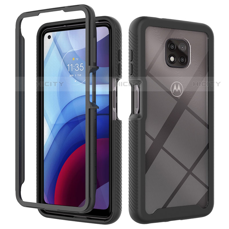 Custodia Silicone Trasparente Laterale 360 Gradi Cover per Motorola Moto G Power (2021)