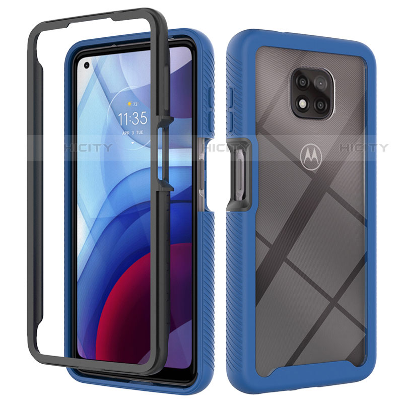 Custodia Silicone Trasparente Laterale 360 Gradi Cover per Motorola Moto G Power (2021)