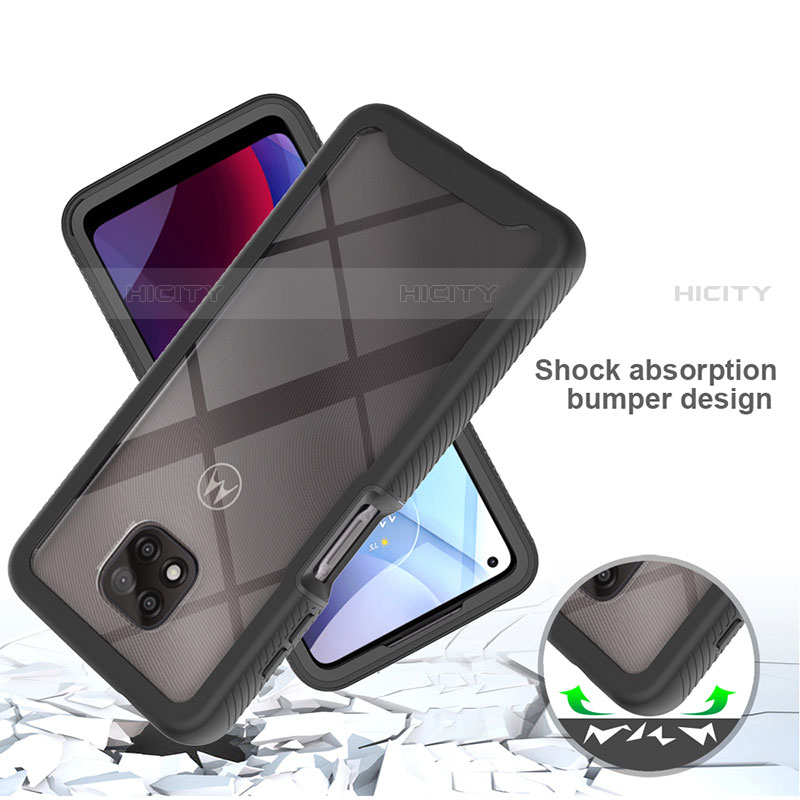 Custodia Silicone Trasparente Laterale 360 Gradi Cover per Motorola Moto G Power (2021)