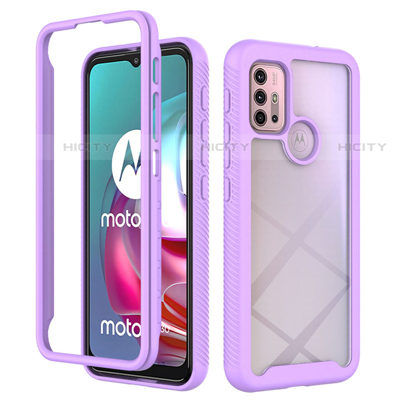 Custodia Silicone Trasparente Laterale 360 Gradi Cover per Motorola Moto G20