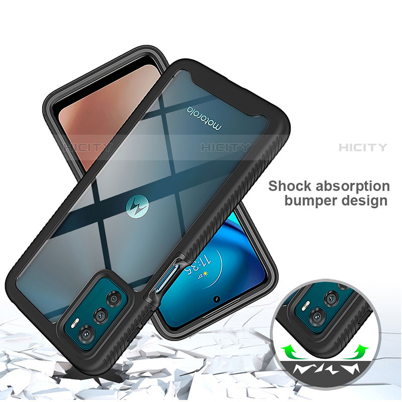 Custodia Silicone Trasparente Laterale 360 Gradi Cover per Motorola Moto G42