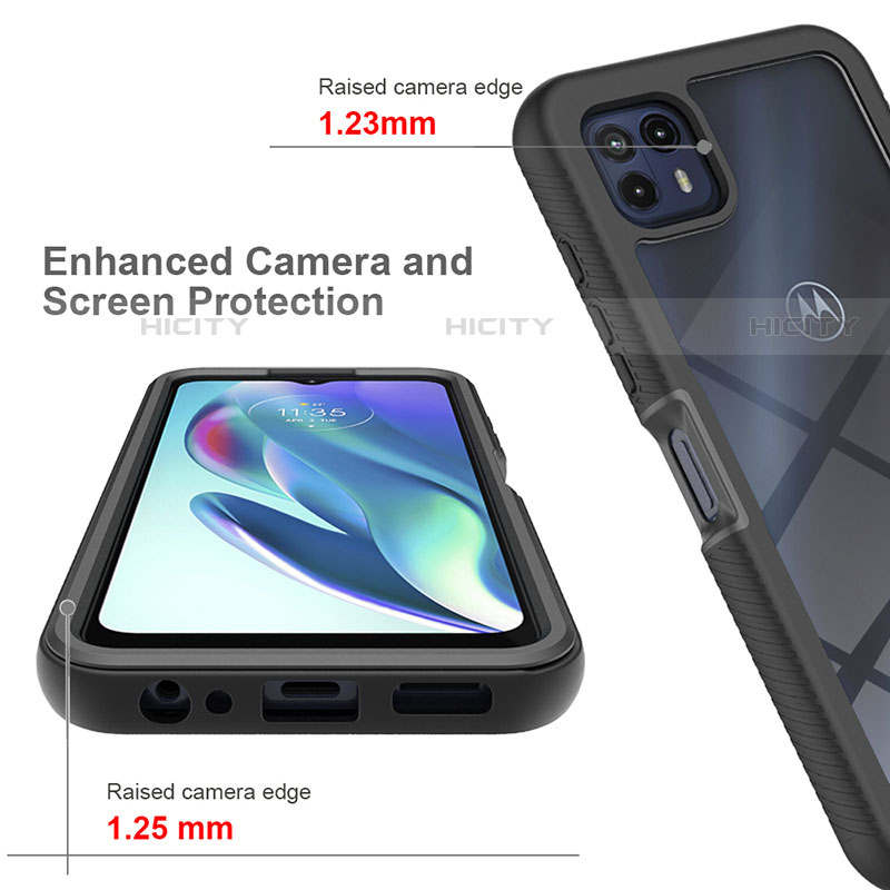 Custodia Silicone Trasparente Laterale 360 Gradi Cover per Motorola Moto G50 5G