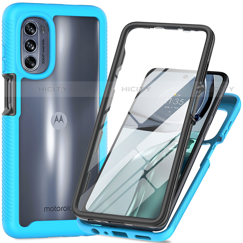 Custodia Silicone Trasparente Laterale 360 Gradi Cover per Motorola Moto G62 5G