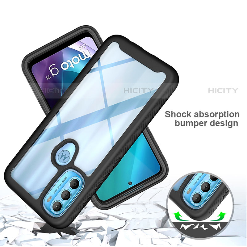 Custodia Silicone Trasparente Laterale 360 Gradi Cover per Motorola Moto G71 5G