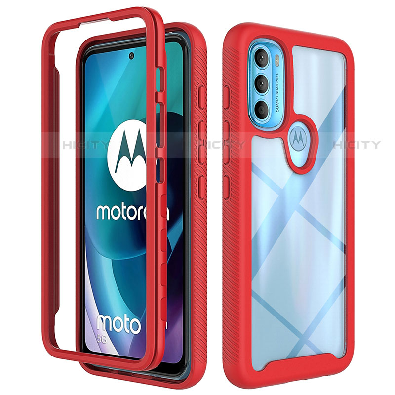 Custodia Silicone Trasparente Laterale 360 Gradi Cover per Motorola Moto G71 5G