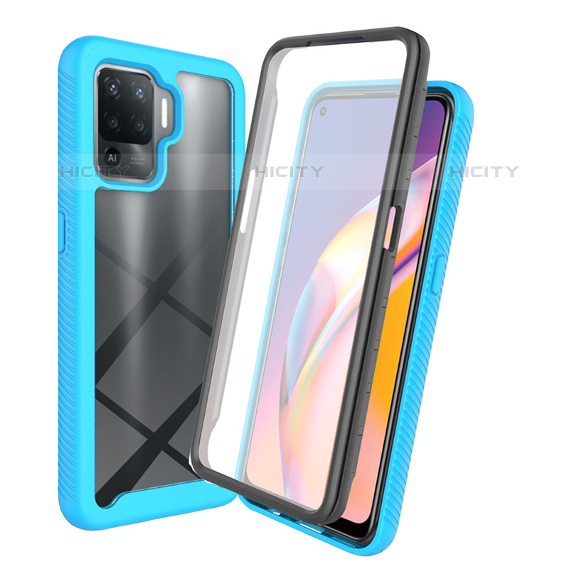 Custodia Silicone Trasparente Laterale 360 Gradi Cover per Oppo F19 Pro