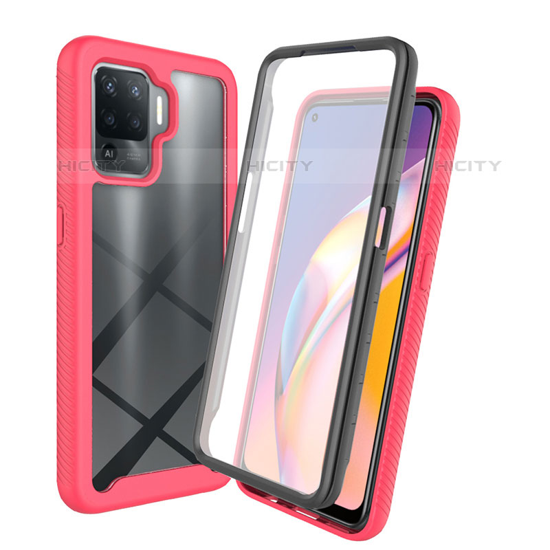 Custodia Silicone Trasparente Laterale 360 Gradi Cover per Oppo F19 Pro