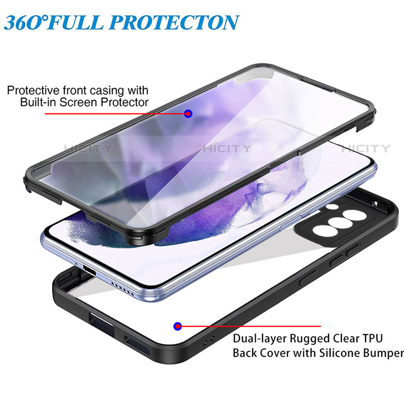 Custodia Silicone Trasparente Laterale 360 Gradi Cover per Samsung Galaxy S21 FE 5G