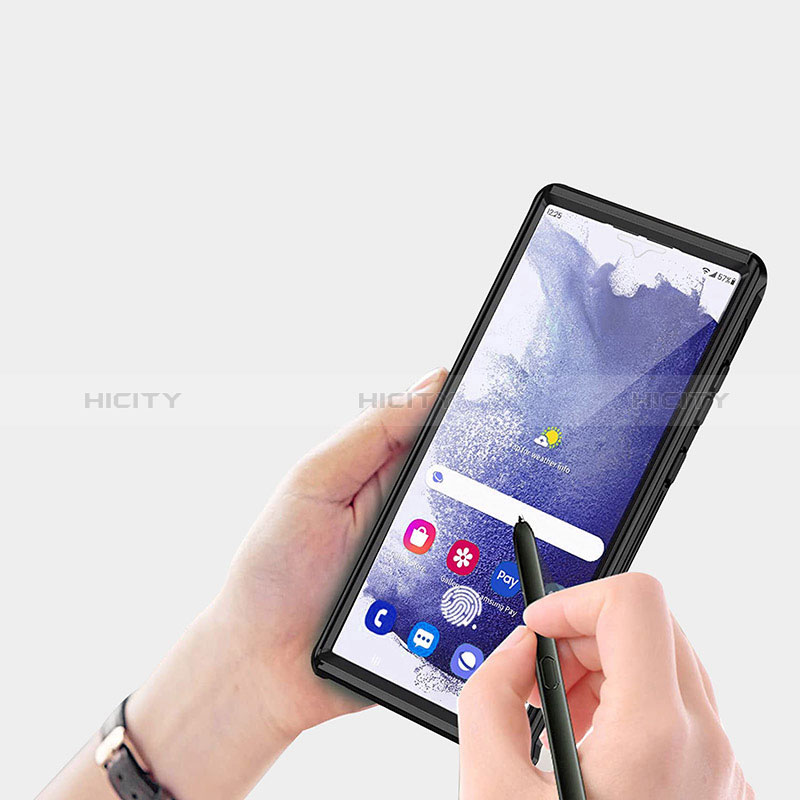 Custodia Silicone Trasparente Laterale 360 Gradi Cover per Samsung Galaxy S24 Ultra 5G