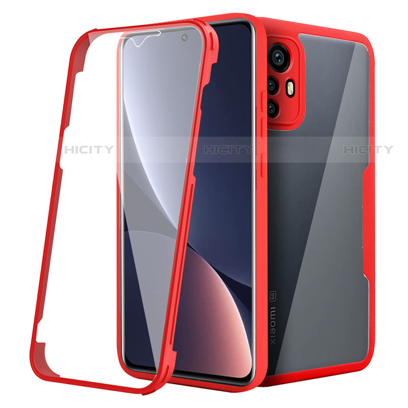 Custodia Silicone Trasparente Laterale 360 Gradi Cover per Xiaomi Mi 12X 5G