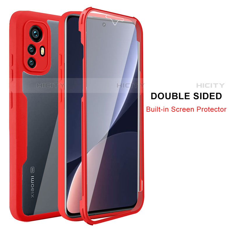 Custodia Silicone Trasparente Laterale 360 Gradi Cover per Xiaomi Mi 12X 5G