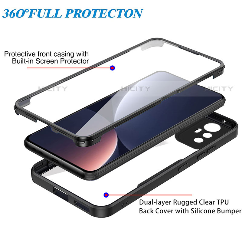 Custodia Silicone Trasparente Laterale 360 Gradi Cover per Xiaomi Mi 12X 5G