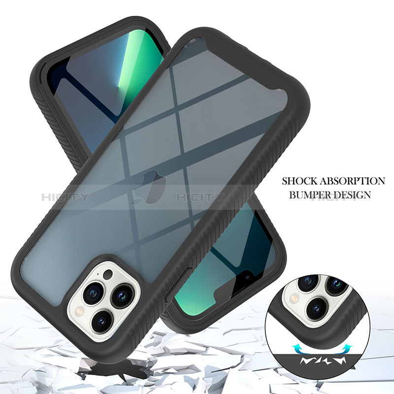 Custodia Silicone Trasparente Laterale 360 Gradi Cover YB1 per Apple iPhone 13 Pro Max