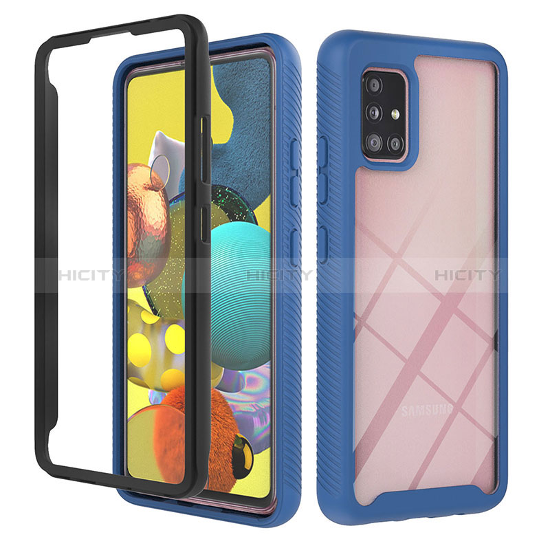 Custodia Silicone Trasparente Laterale 360 Gradi Cover YB1 per Samsung Galaxy A51 5G