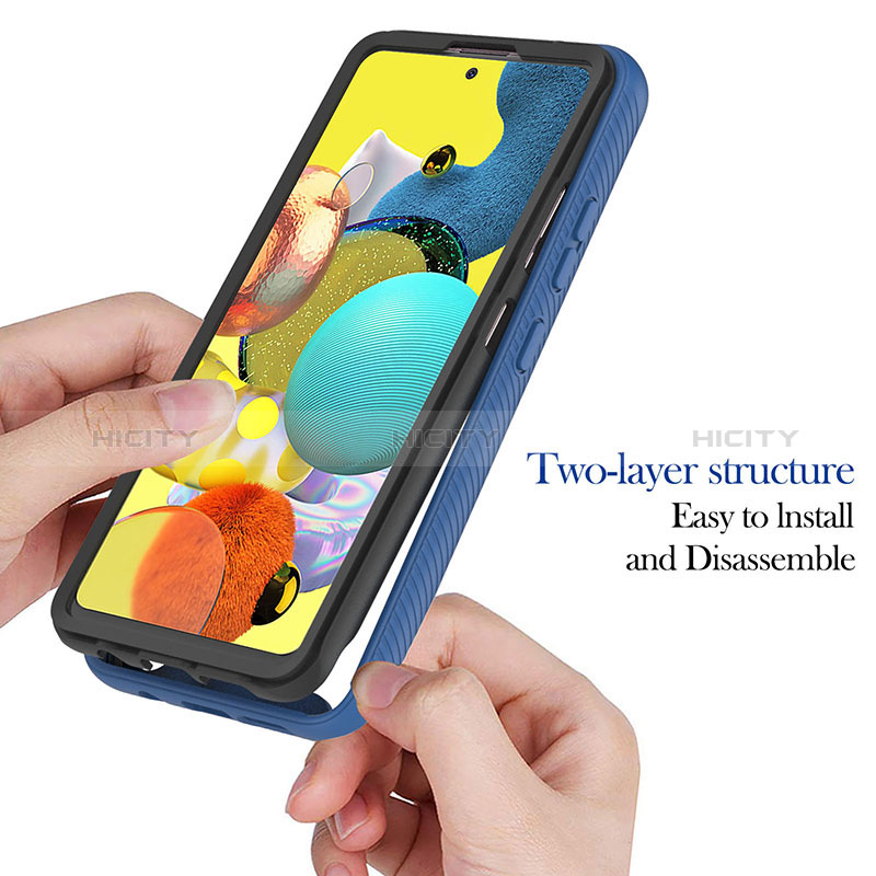 Custodia Silicone Trasparente Laterale 360 Gradi Cover YB1 per Samsung Galaxy A51 5G
