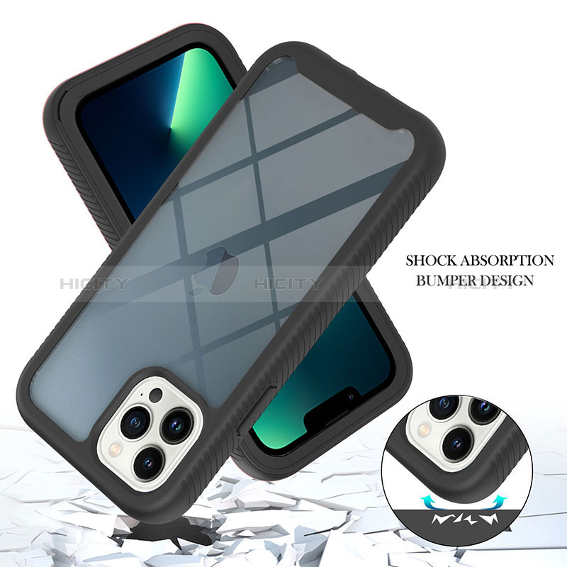 Custodia Silicone Trasparente Laterale 360 Gradi Cover YB2 per Apple iPhone 13 Pro Max