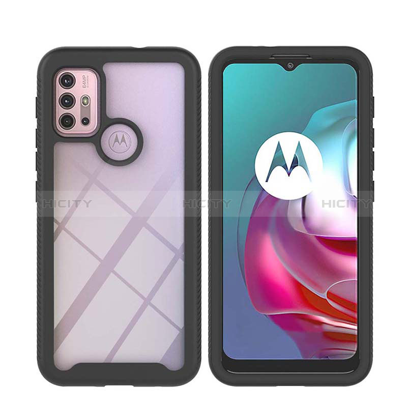 Custodia Silicone Trasparente Laterale 360 Gradi Cover YB2 per Motorola Moto G10