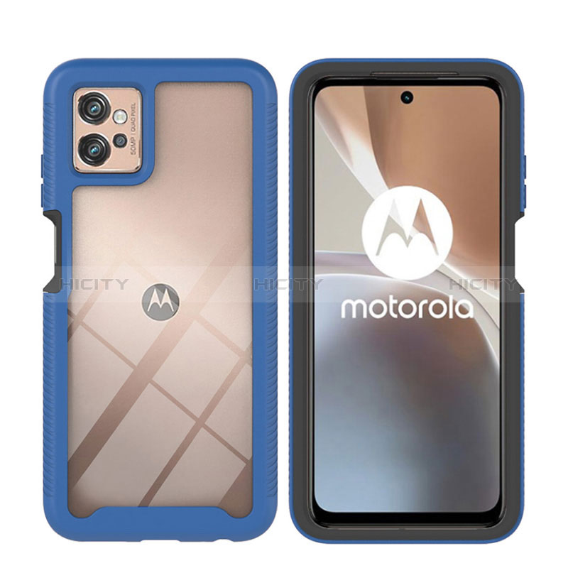 Custodia Silicone Trasparente Laterale 360 Gradi Cover YB2 per Motorola Moto G32