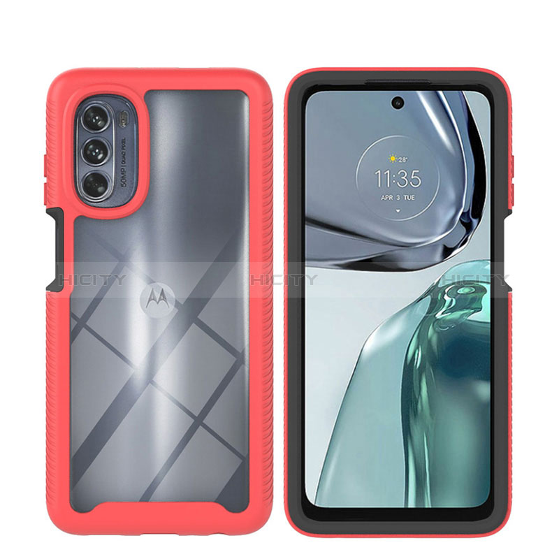 Custodia Silicone Trasparente Laterale 360 Gradi Cover YB2 per Motorola Moto G62 5G