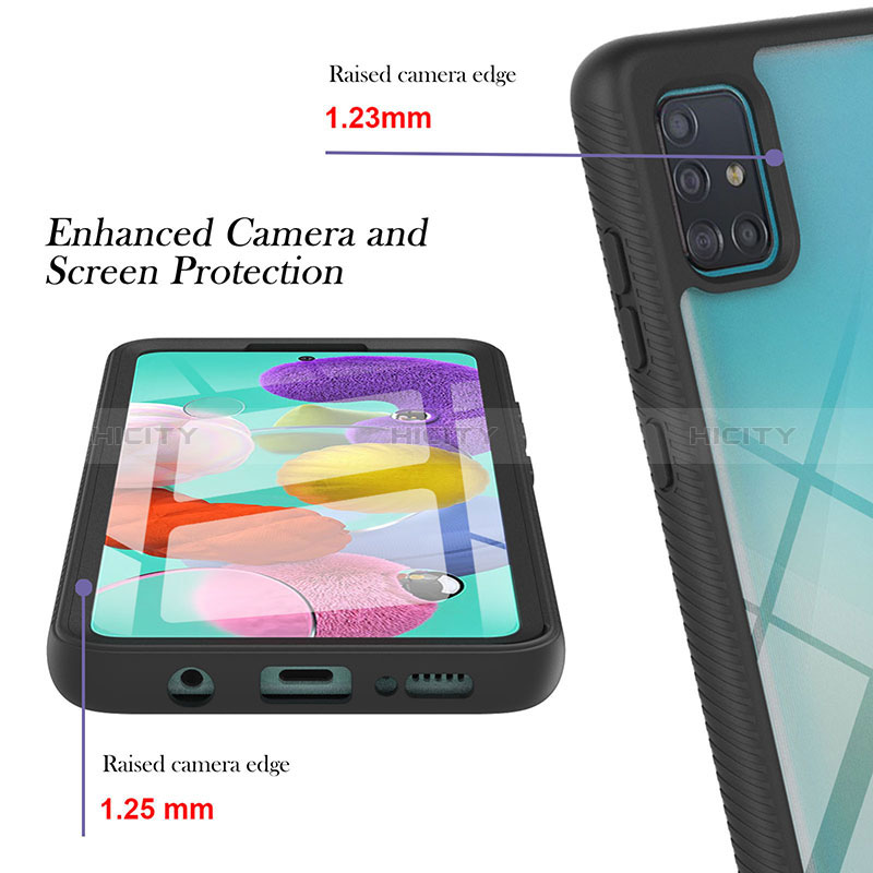 Custodia Silicone Trasparente Laterale 360 Gradi Cover YB2 per Samsung Galaxy A51 4G