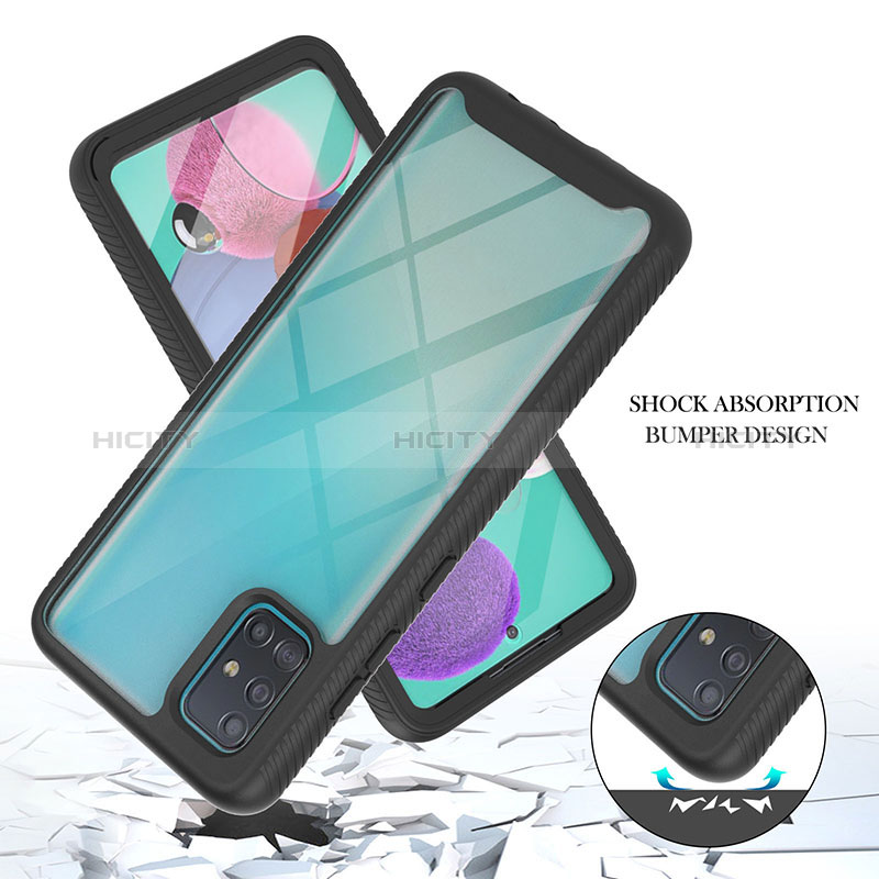 Custodia Silicone Trasparente Laterale 360 Gradi Cover YB2 per Samsung Galaxy A51 5G