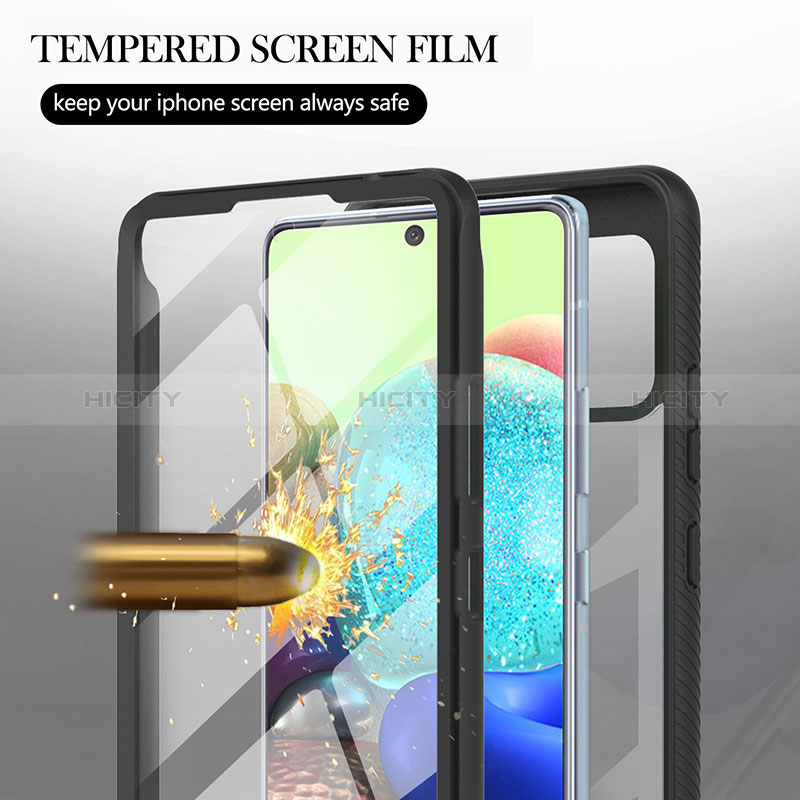Custodia Silicone Trasparente Laterale 360 Gradi Cover YB2 per Samsung Galaxy A71 4G A715