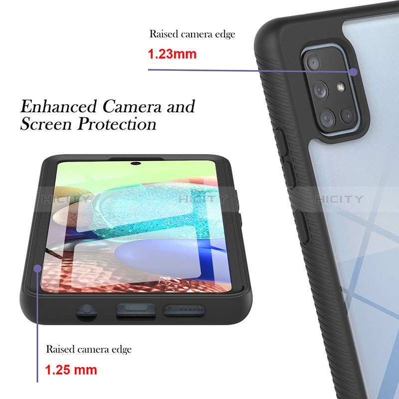 Custodia Silicone Trasparente Laterale 360 Gradi Cover YB2 per Samsung Galaxy A71 4G A715