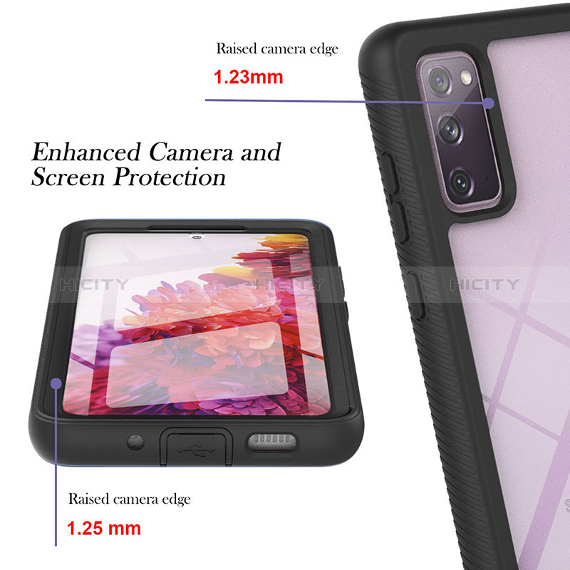 Custodia Silicone Trasparente Laterale 360 Gradi Cover YB2 per Samsung Galaxy S20 Lite 5G