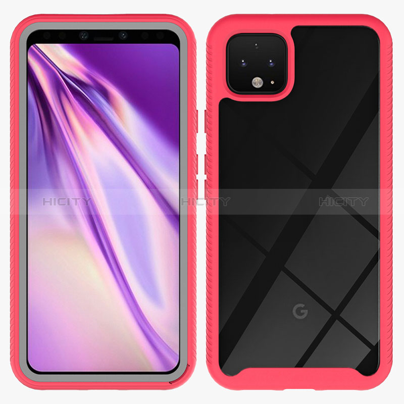 Custodia Silicone Trasparente Laterale 360 Gradi Cover ZJ1 per Google Pixel 4 XL