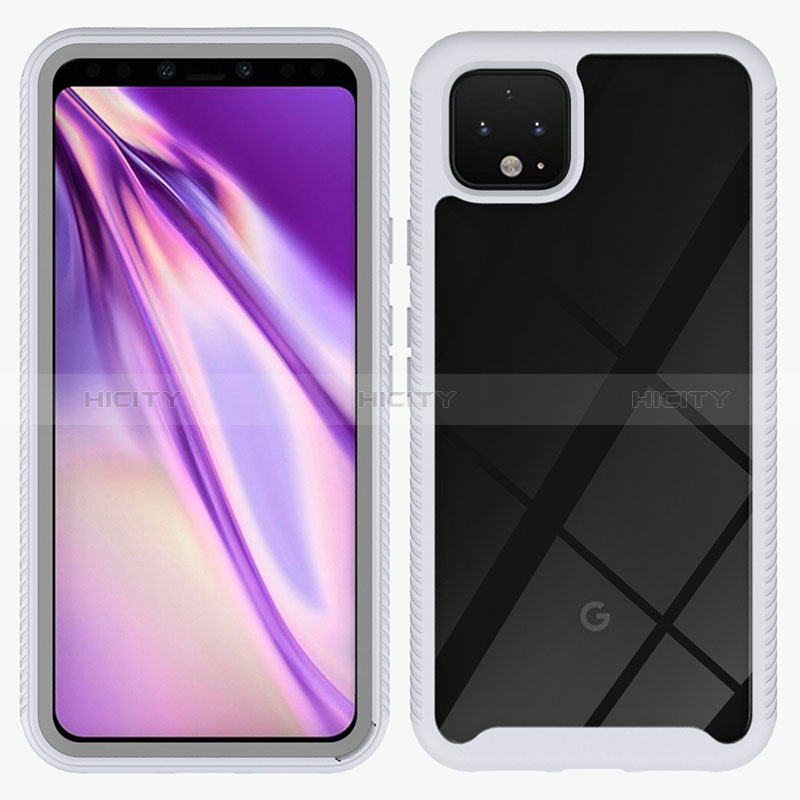 Custodia Silicone Trasparente Laterale 360 Gradi Cover ZJ1 per Google Pixel 4 XL