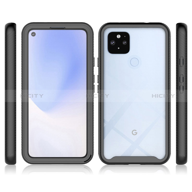 Custodia Silicone Trasparente Laterale 360 Gradi Cover ZJ1 per Google Pixel 4a 5G