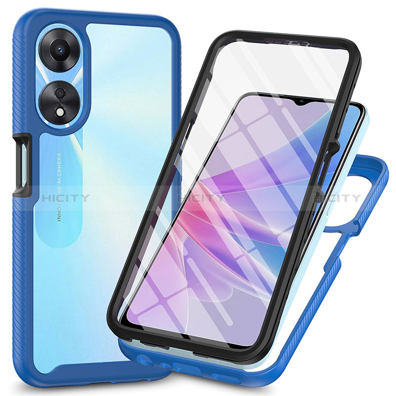 Custodia Silicone Trasparente Laterale 360 Gradi Cover ZJ1 per Oppo A78 5G