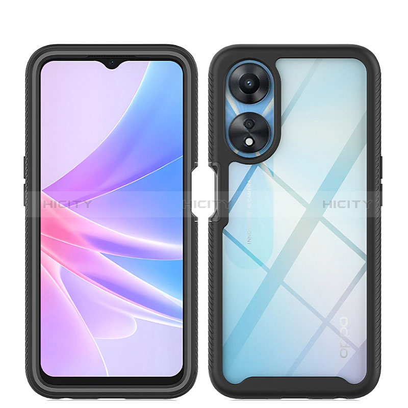 Custodia Silicone Trasparente Laterale 360 Gradi Cover ZJ1 per Oppo A78 5G