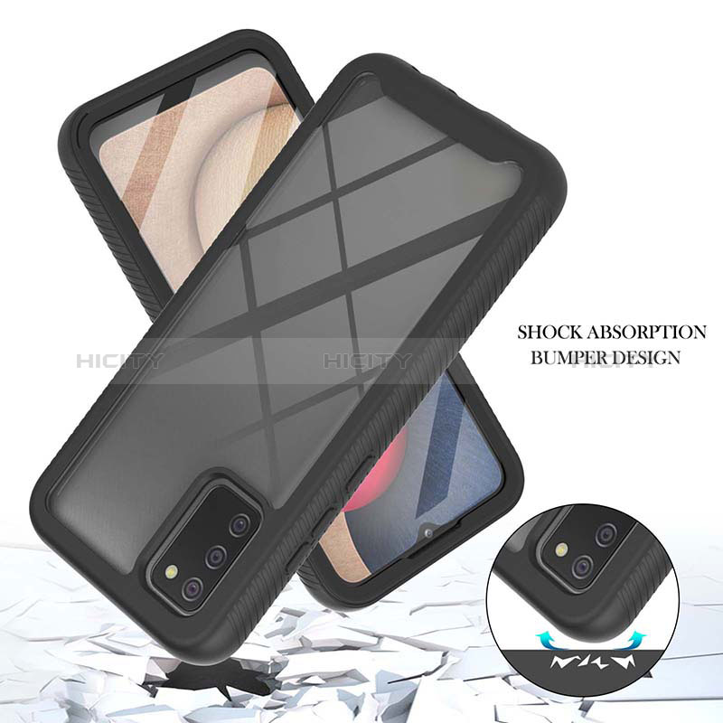 Custodia Silicone Trasparente Laterale 360 Gradi Cover ZJ1 per Samsung Galaxy A02s
