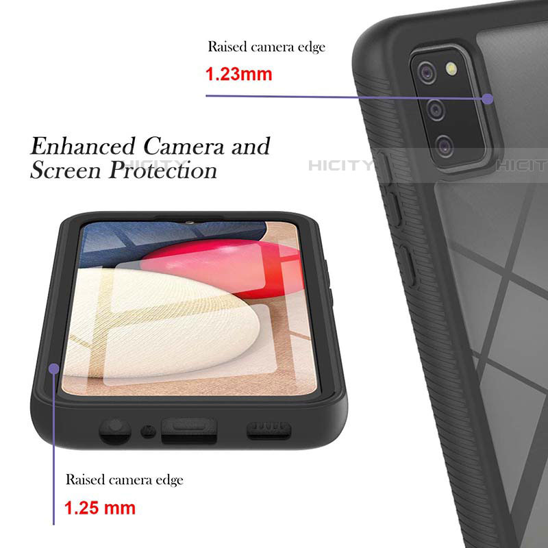 Custodia Silicone Trasparente Laterale 360 Gradi Cover ZJ1 per Samsung Galaxy A03s