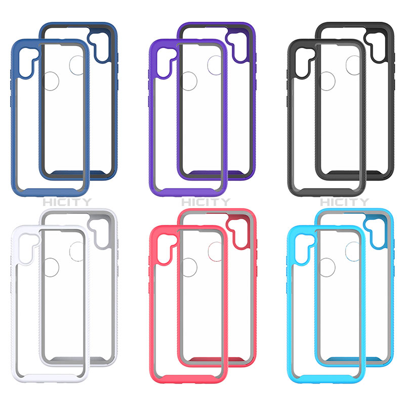 Custodia Silicone Trasparente Laterale 360 Gradi Cover ZJ1 per Samsung Galaxy A11