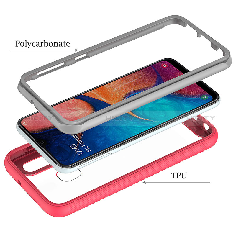 Custodia Silicone Trasparente Laterale 360 Gradi Cover ZJ1 per Samsung Galaxy A20e