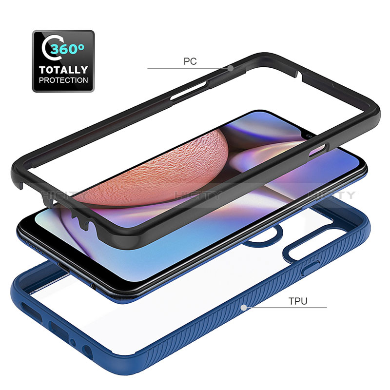 Custodia Silicone Trasparente Laterale 360 Gradi Cover ZJ1 per Samsung Galaxy A20s