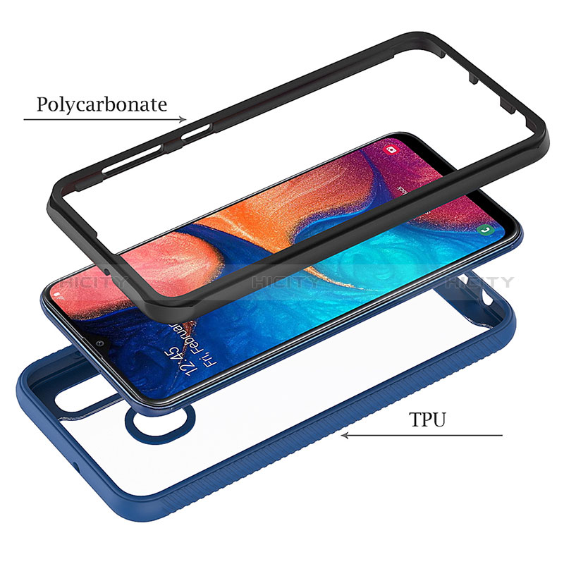 Custodia Silicone Trasparente Laterale 360 Gradi Cover ZJ1 per Samsung Galaxy A30