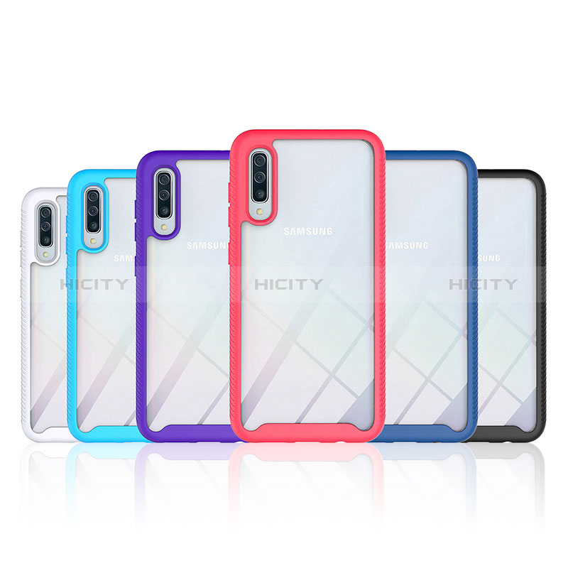 Custodia Silicone Trasparente Laterale 360 Gradi Cover ZJ1 per Samsung Galaxy A30S